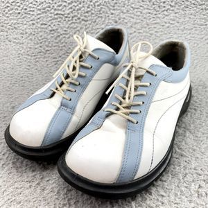 ECCO Golf Shoes Adult Size 9 EU 39 White leather Spiked Leather Hydromax Womens*
